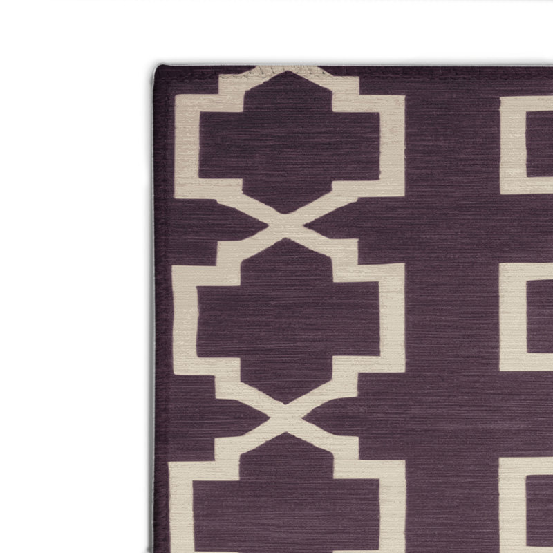 Tapis brun intérieur et extérieur Trellis, Rectangulaire 2 pi x 3 pi