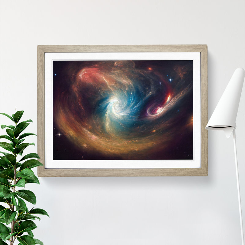 Captivating Galaxy Vol.5 - Framed Print, Oak, 25cm H x 34cm W x 2cm D
