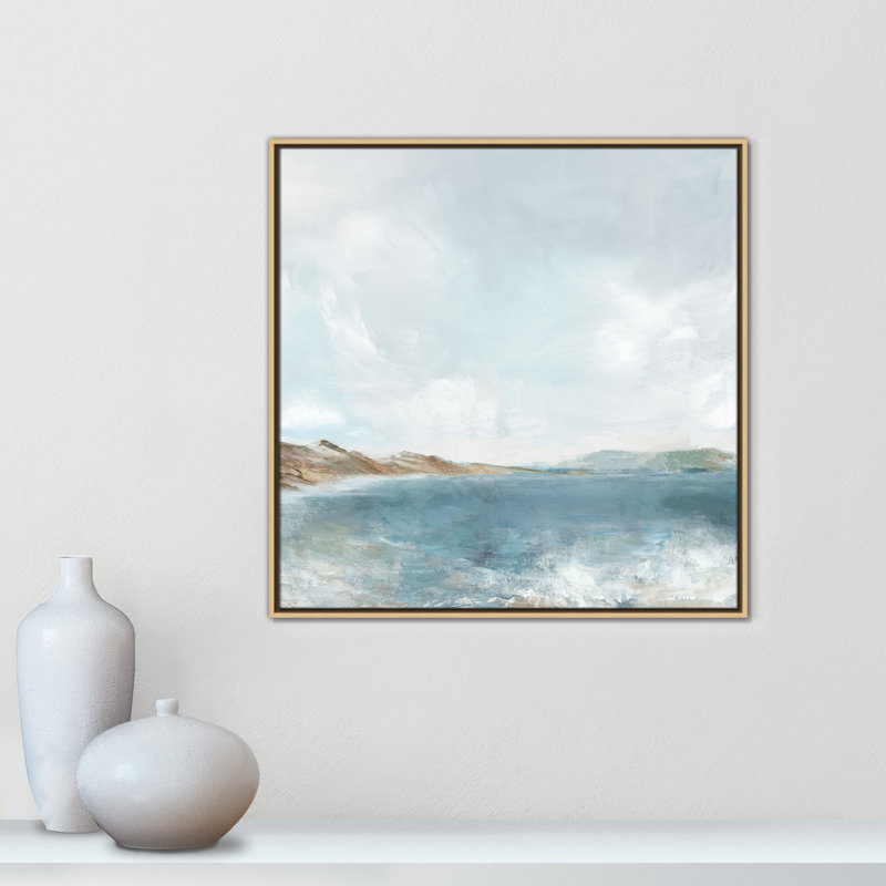 Echoes in Blue Print par PI Studio, H 31,5 po x l 31,5 po, Flotteur naturel