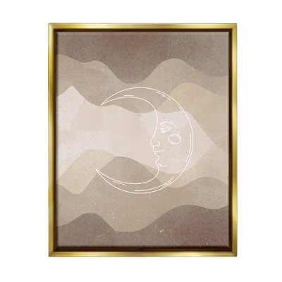 "Boho Celestial Moon" par Lil 'Rue sur toile