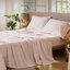 Ensemble de draps 100% coton lavé MooMee-119224425-119224426