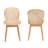 Kinnard Japandi Mahogany and Rattan Dining Chair