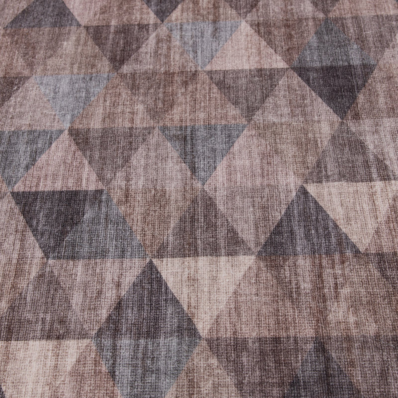 Washable Geometric Indoor Rug, Rectangle 5' x 7'