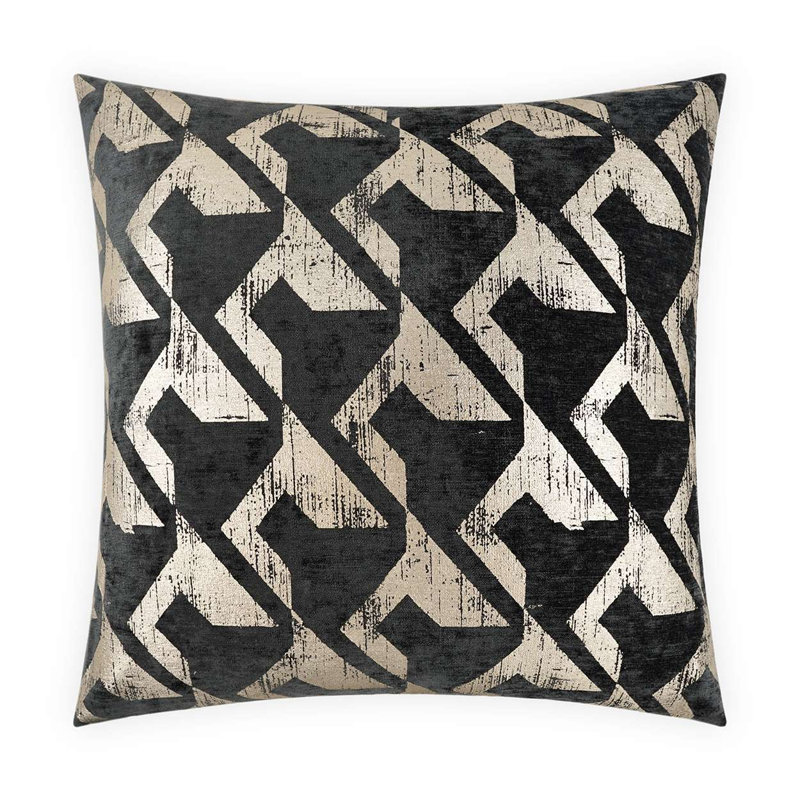 Berto Pillow Cover & Insert, Square 24", Platinum