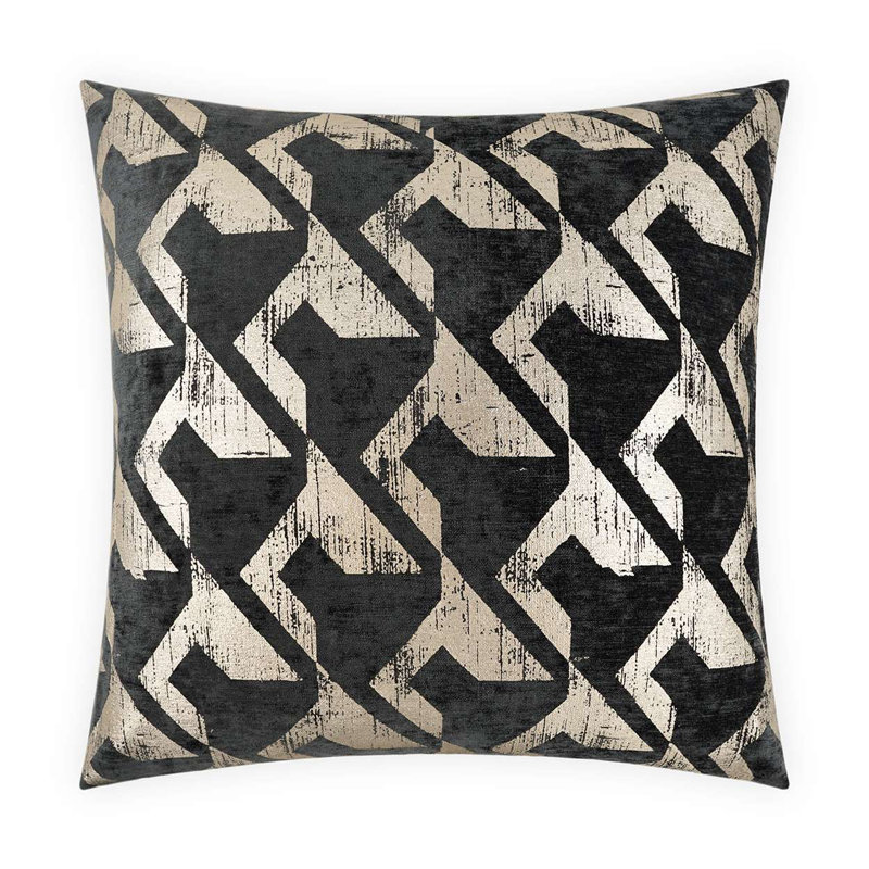 Berto Pillow Cover & Insert, Platinum, Square 24"