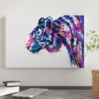 «Tiger Glance», reproduction sur toile