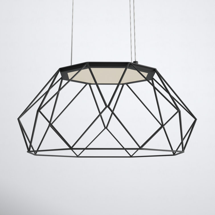 Roibin Single Light Metal Dimmable LED Geometric Chandelier