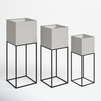 Metal Pot Planter - Set of 3
