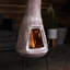 Hourglass Clay Wood Burning Smokeless Chimnea-501519229-501519231