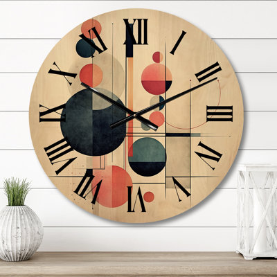 Horloge murale en bois massif Mita