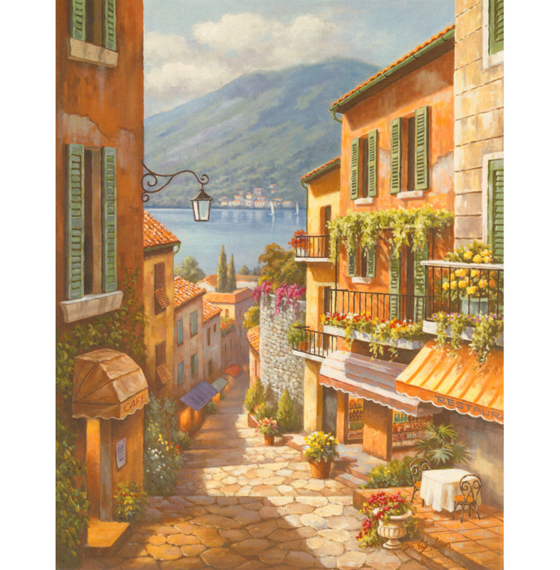 Village Steps, 24" H x 19" W