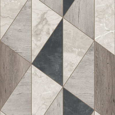 Arcadia Collection Geometric Triangles Wallpaper Roll