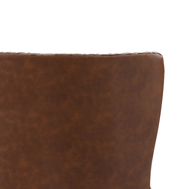 Tabouret de bar pivotant 26 po Zola, Brun