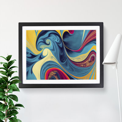 Abstract Marble Art - Framed Print