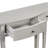 Distinctive Features Of Pine Veneer Console Table With Vertical Stripe Drawer Fronts And Four Legs-455069597