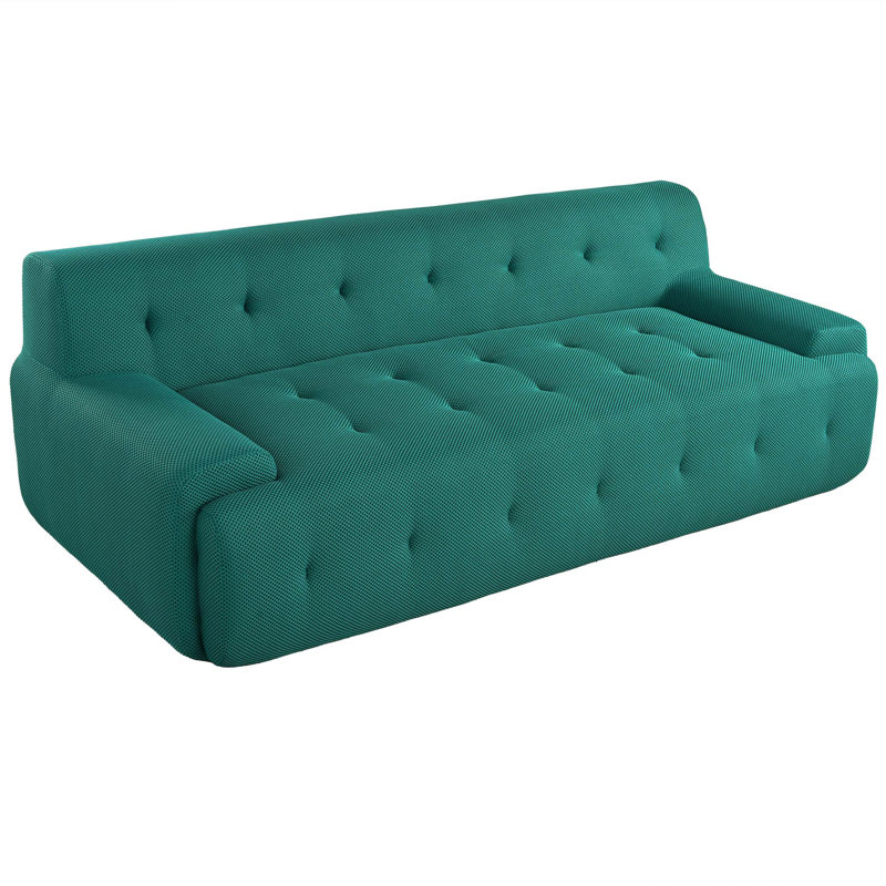 Canapé rembourré 86,2 po à 3 sièges avec tissu maillé de qualité supérieure et assise profonde pour un confort ultime, Vert