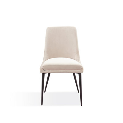 Chaise d'appoint en velours Dondrick