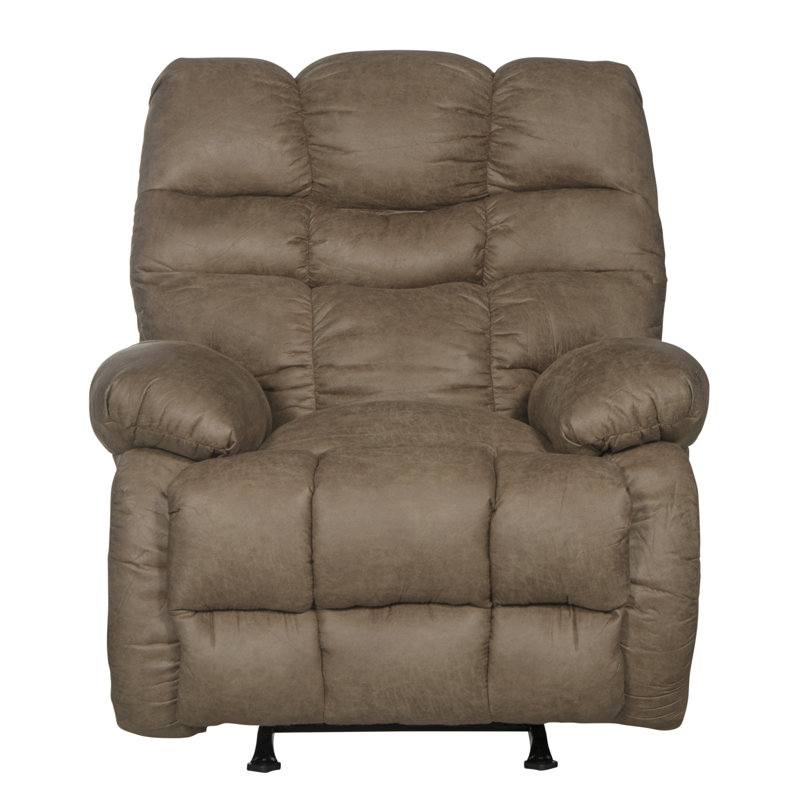 Fauteuil inclinable Baesmarc, 100% polyester brun clair