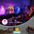 Vintage LED Wall Sconce With Remote - Wireless Rechargeable Wall Light With Tulip Glass Lampshade, 12 RGB Colors & Dimmable Function (Bulb Included) For Bedroom, Living Room & Hallway.-762143800-761899793