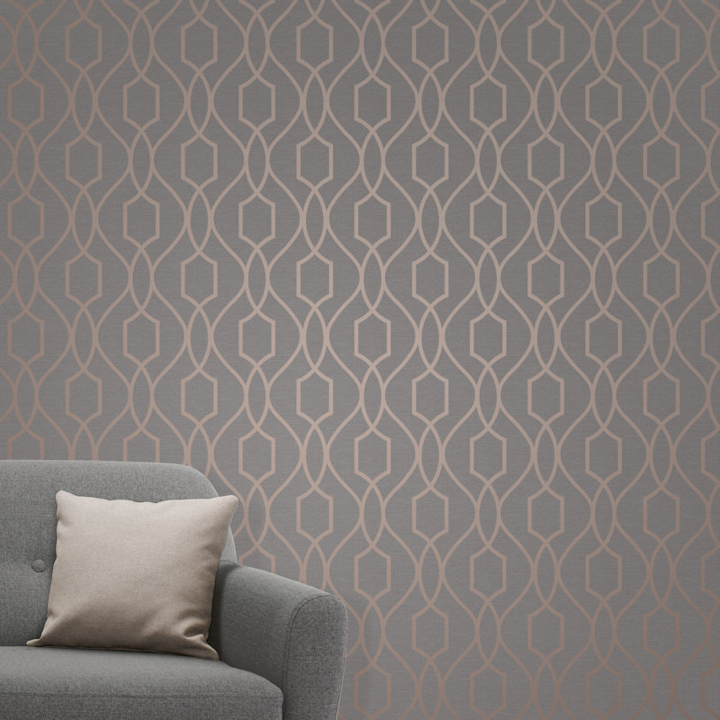 10m x 53cm Wallpaper Roll, Copper