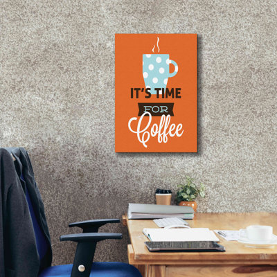 'Coffee Time (Orange)' by Genesis Duncan, Giclee Canvas Wall Art