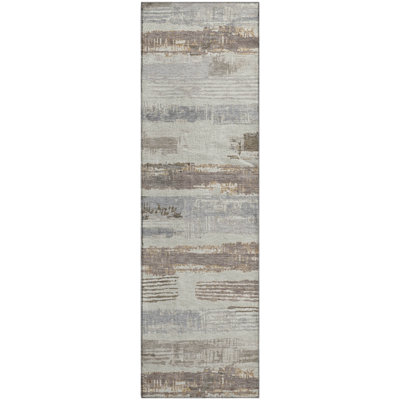Premium Machine Washable Slesnick AMF1665 Stripes Rug