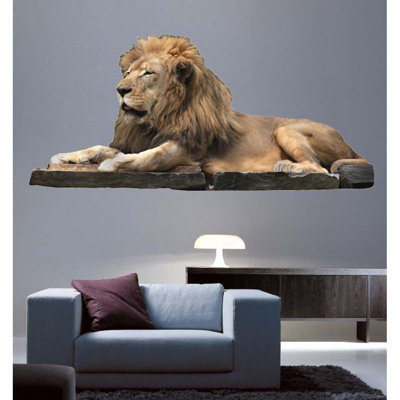 Décalcomanie murale lion
