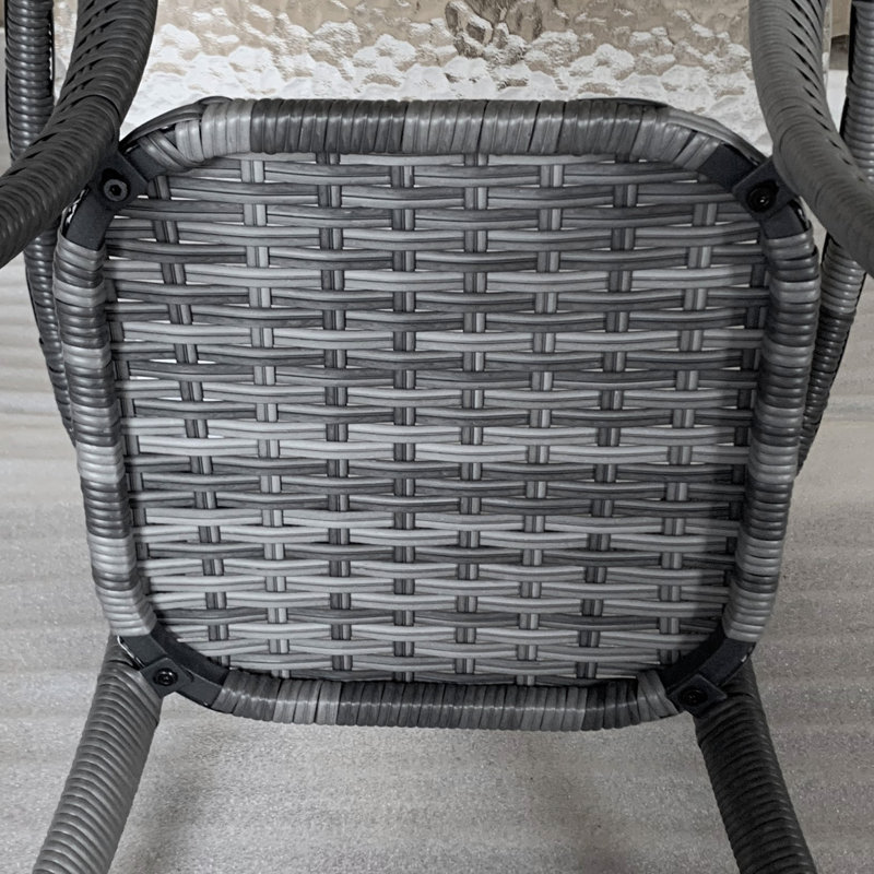 Outsunny Rattan Coffee Table With Storage Shelf