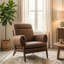 Fauteuil d'appoint moderne avec cadre en métal pour le salon, la chambre à coucher-930556146