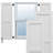 EnduraCore Composite Two Equal Flat Panel Shutters-95711206-95711230-95711276