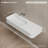 Monblari 31.5" X 18" Rectangle Solid Surface Matte White Wall Mount Sink Fluted Bathroom Sink-126478996
