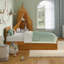 Lit plateforme en bois massif avec lit gigogne Lamecia-786355756-786355757