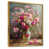 Toile avec cadre flottant or