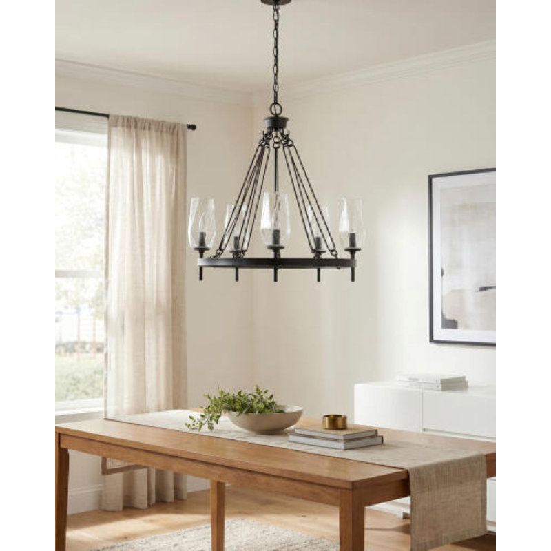 Merivelle Chandelier, Matte Black