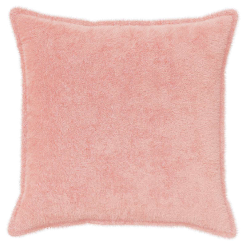 White Cushion Cover, Square 55cm, Pink
