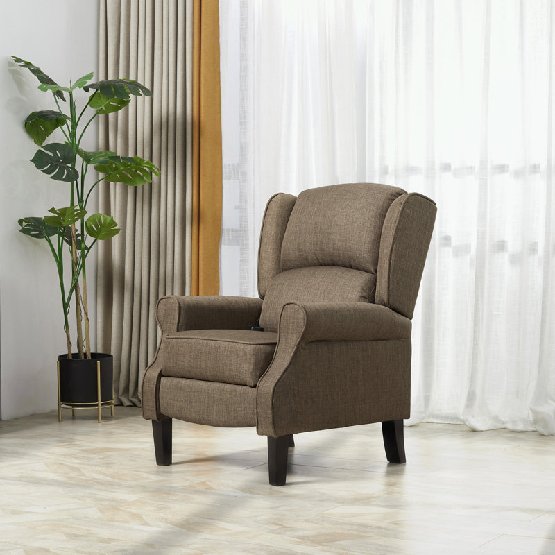 Fauteuil de massage rembourré Tisya, Brun