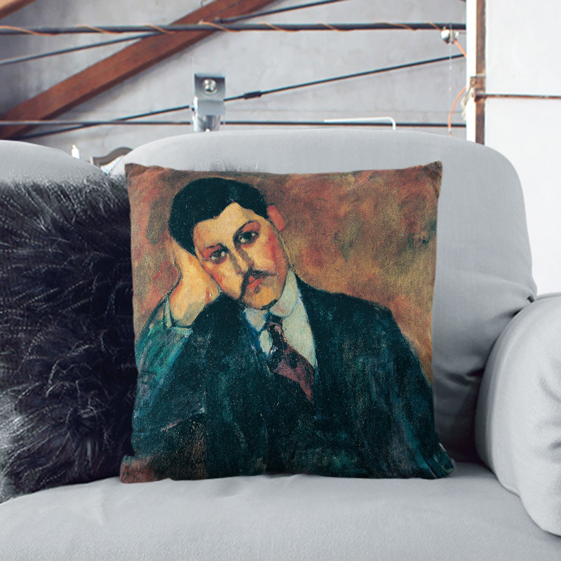 Jean Alexandre Square Throw Cushion, 40cm H x 40cm W x 15cm D