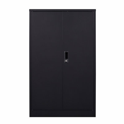 Metal Storage Cabinet With Locking Doors And Adjustable Shelf, Folding Filing Storage Cabinet For Home Office by Ebern Designs