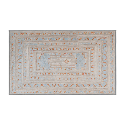 Tapis gris lavable à la machine