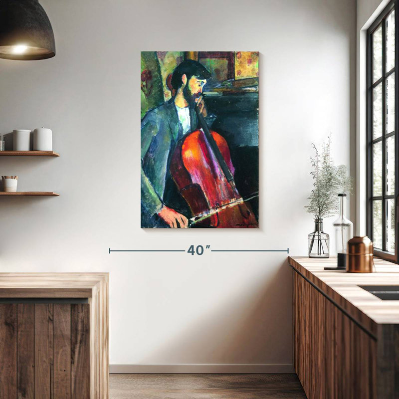 Leisha The Cellist, H 39 po x l 26 po