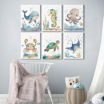 6 Piece Wrapped Canvas Print