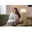 Cotton Blend Terry Cloth Unisex Bathrobe-50179478