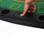 Table de poker pliable Soozier, table de Blackjack 72 po pour 7 joueurs avec porte-jetons