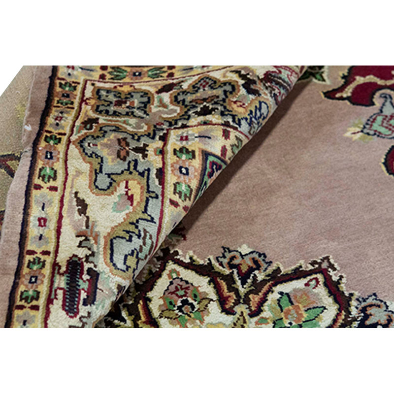 Hand-Knotted High-Quality Beige and Ivory Area Rug