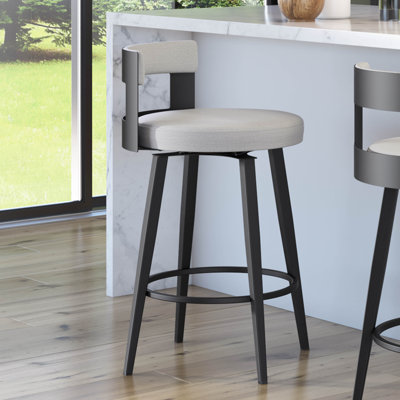 Corda Swivel Upholstered Counter & Bar Stool