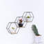Lonetta 3 Piece Hexagon Tiered Shelf