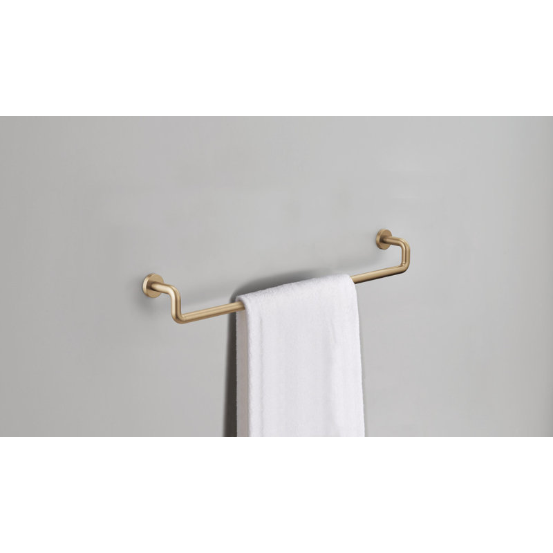 Litze® 30" Wall Mounted Towel Bar, Luxe Gold