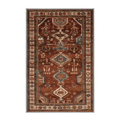 Machine Washable Turkish Brown Area Rug