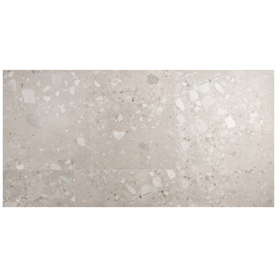 Valenti Grande 35 In. X 35 In. Terrazzo Look Semi-Polished Porcelain Floor And Wall Tile (17.64 Sq. Ft. / Case)