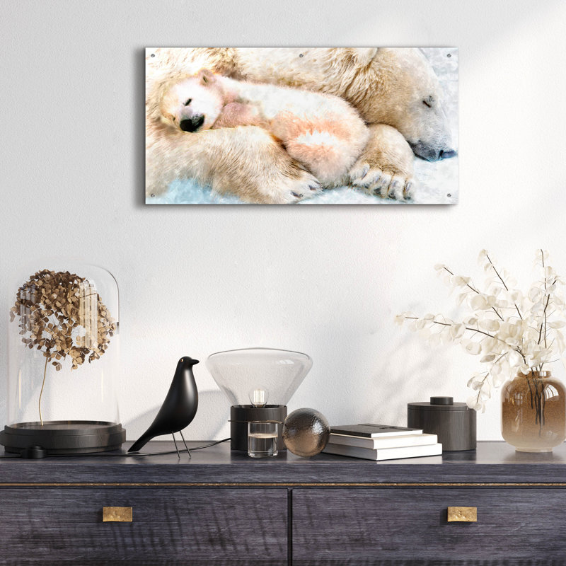 "Sleepy Polar" par Murray Henderson Fine Art, H 24 po x l 48 po